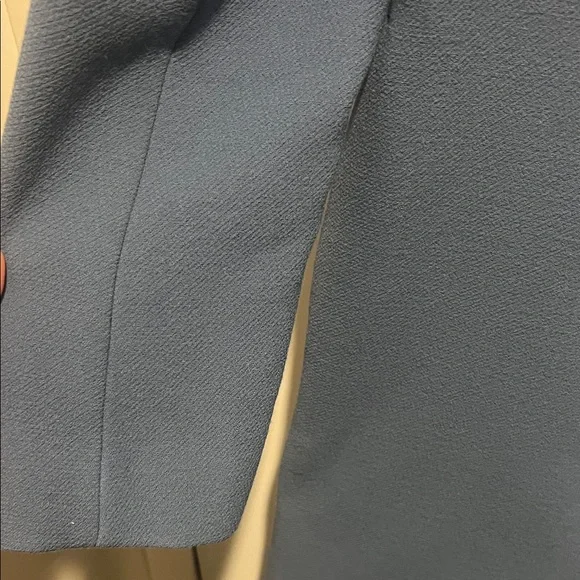 Blue Button-Up Coat - Picture 3 of 7